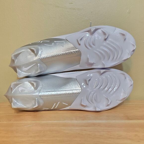 Nike Vapor Edge Pro 360 2 Football Cleats White Silver DA5456-102 Men's Size 13 - Picture 6 of 7